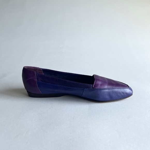 Enzo Angiolini Purple Genuine Leather Flats size 7.5 - Picture 3 of 13